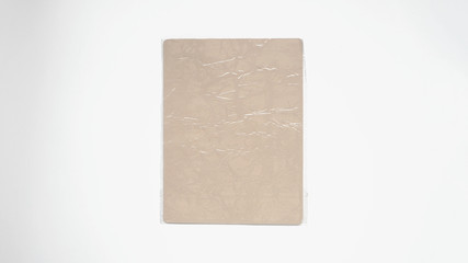 Fototapeta premium Imitation packaged leather for tattooing practice on white