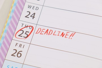 締め切り(DEADLINE)