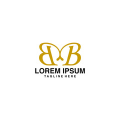 Initials B & B Logo Vector Illustration Icon