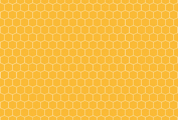 Honeycomb yellow pattern. Vector honeycomb  pattern. 
Yellow geometric pattern. 