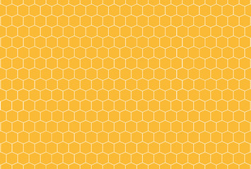 Honeycomb yellow pattern. Vector honeycomb  pattern. 
Yellow geometric pattern. 