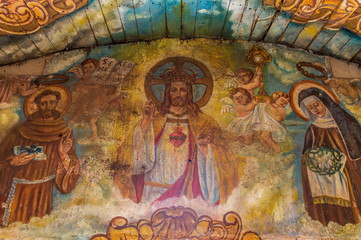 Fototapeta na wymiar Capela de Nossa Senhora do Pilar, Interior, Sabara, Belo Horizonte, Minas Gerais, Brazil..