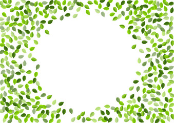 Forest Leaf Abstract Vector Illustration. 