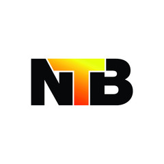 NTB letter monogram logo design