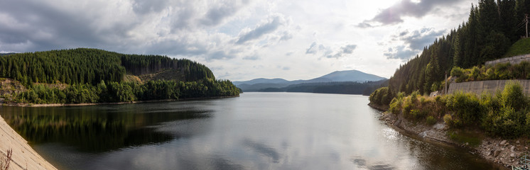 dam road in mountain