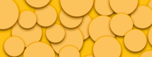 Abstract circle creative orange background