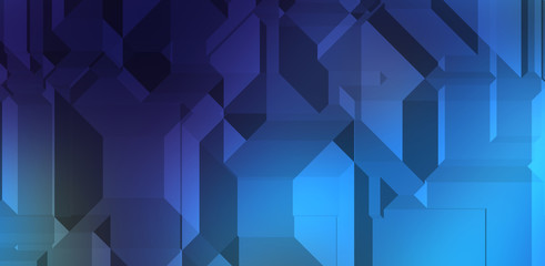 Fototapeta premium Polygonal background. Colorful wallpaper with geometric design. Digital 3d illustration.