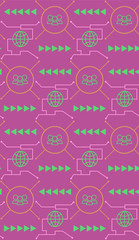 Seamless pattern in summer colors.