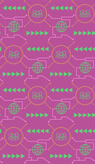 Seamless pattern in summer colors.