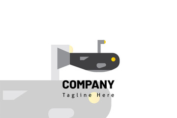 logo fish icon illustration gradient