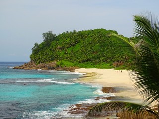 Seychelles, Indian Ocean, Mahe Island, south coast, Anse Bazarca Beach