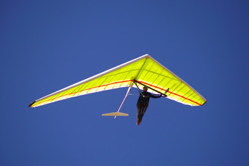 Fototapeta na wymiar Hang gliding in Crimea taken in summer, Ukraine