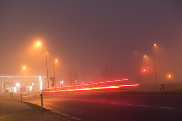 Schlechte Fahrbedingungen durch Nebel