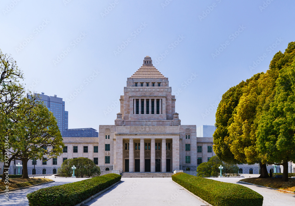 Wall mural National Diet Building