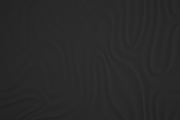 Digital silk cloth of wavy abstract backgrounds. Black and white 3D waves. Natural organic shapes.