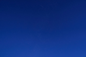 night sky before dawn and stars as background, the milky way and falling Perseid meteors