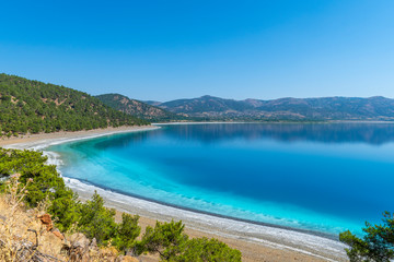 Salda Lake in Burdur Province of Turkey
