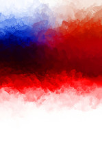 Creative abstract painting. Background with artistic brush strokes. Colorful and vibrant illustration. Painted art.