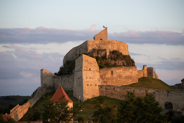 Fototapeta na wymiar Famous Rupea fortress, spectacular fortification in Transylvania, Romania