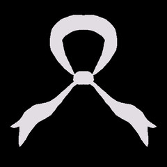 Symetria różowa wstążka