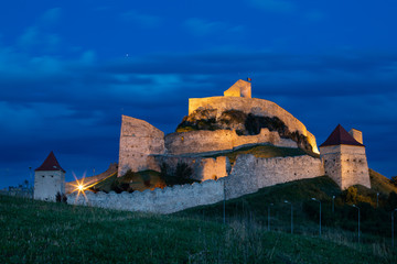 Famous Rupea fortress, spectacular fortification in Transylvania, Romania