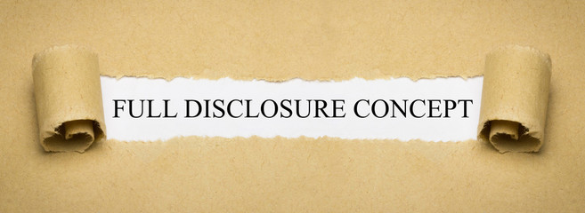 Full Disclosure Concept