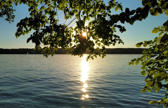 Starnberger See, Sonnenuntergang