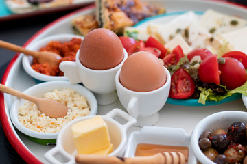 close up turkish traditional breakfast