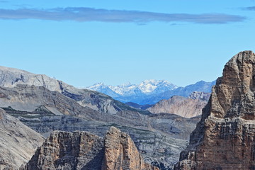 Panorama delle Dolomiti dal Rifugio Lagazuoi