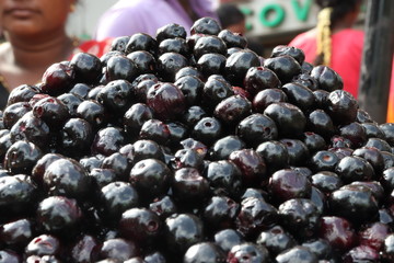 blackberries and blueberries