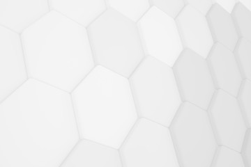 Naklejka premium Geometrical shapes background. Black and white minimalist tech wall. Abstract 3D backdrop.