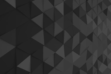 Obraz premium Geometrical shapes background. Black and white minimalist tech wall. Abstract 3D backdrop.