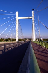 Close view of road bridge