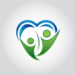 Nature care. Herbal logo Vector logo.