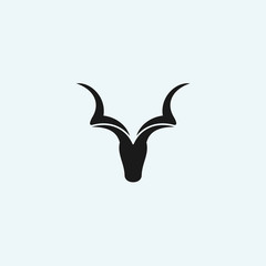 abstract goat logo. goat icon