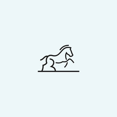 abstract horse logo. horse icon
