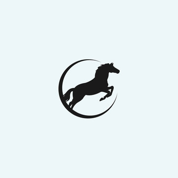 abstract horse logo. horse icon