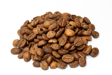 coffee beans isolated on white background
