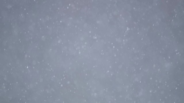 Snowy weather footage