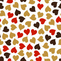 Fototapeta na wymiar Hearts seamless pattern. Love. Valentine's Day background.