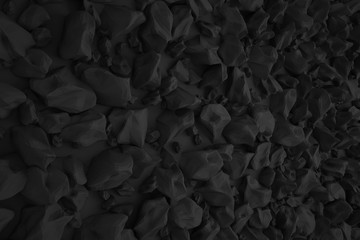 Fototapeta premium Geometrical shapes background. Black and white minimalist tech wall. Abstract 3D backdrop.