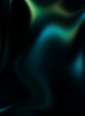 Fluid abstract background with colorful gradient. 2D illustration of modern movement.