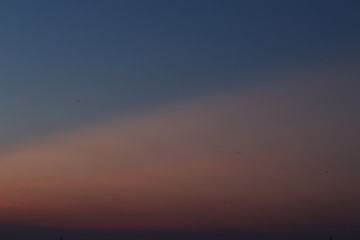 sunset over the sea