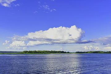 Clouds over the Volga