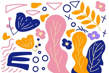 Fototapeta premium Design Contemporary art pattern illustration design. Abstract Doodle contemporary doodle pattern. Vector illustration.