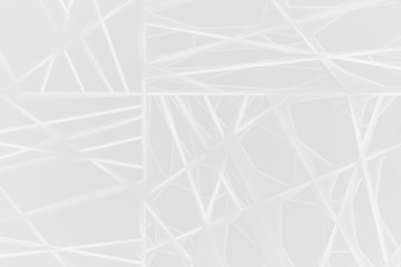 Trigonal abstract shapes background. Low poly triangles mosaic. Black and white crystals backdrop.