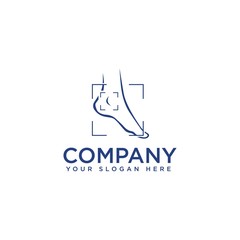 Foot and care icon logo template, Foot and ankle healthcare.EPS 10