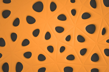 Minimalist organic abstract background. Natural cyberpunk structure. Three-dimensional render visualization of microscopic shapes.
