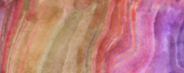 Fototapeta premium Watercolor abstract painting with pastel colors. Soft color painted illustration of calming composition for poster, wall art, banner, card, book cover or packaging. Modern brush strokes painting.