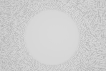 Minimalist organic abstract background. Natural black and white cyberpunk structure. Three-dimensional render visualization of microscopic shapes.